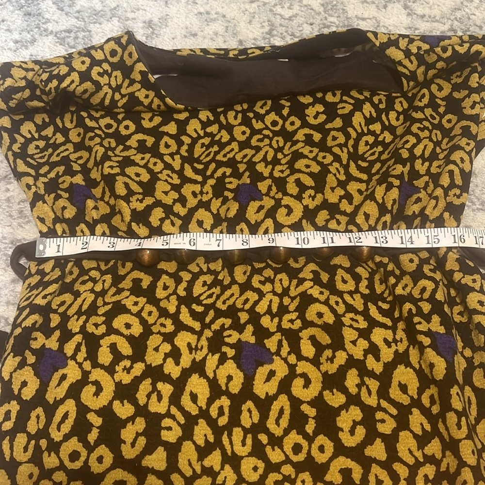 Anthropologie Hagel Leopard Sweater Dress Size Large - Picture 4 of 8